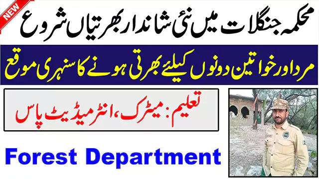 Forest Department Khyber Pakthunkhwa KPK Jobs 2022