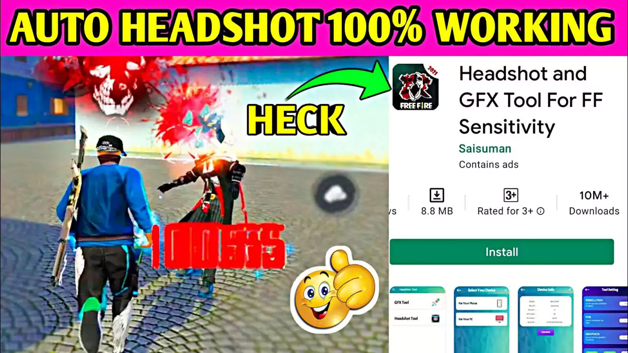 Best Gfx Tool For Free Fire Max 60fps, Headshot, Hack, Settings
